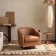 preview thumbnail 2 of 186, Modern Upholstered Barrel Chair Swivel Accent Chair for Living Room
