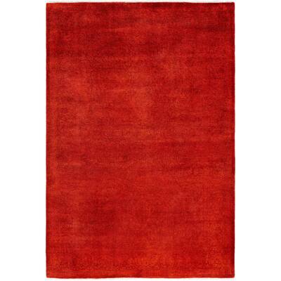 Overdyed One-of-a-Kind Hand-Knotted Area Rug - Pink - 4' 2" x 6' 1"
