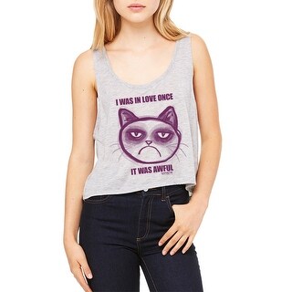 Shop Grumpy Cat In Love Once Women S Athletic Heather Funny T