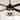 Cusp Barn 52 Inch Industrial Ceiling Fan with Remote, 6 Speeds Fandelier, Dual Finish Blades Reversible Ceiling Fan for Bedroom