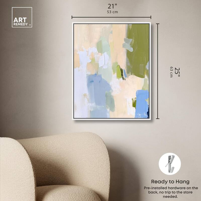 Clover Frost Canvas by Art Remedy