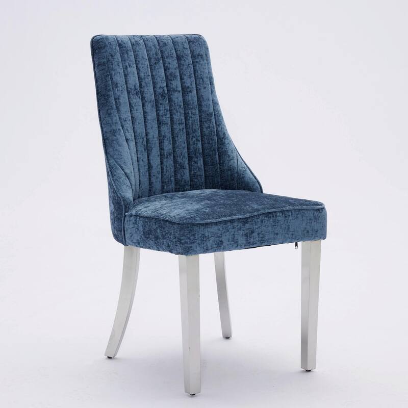 Rayon Cloth Flocking Chenille Dining Chairs