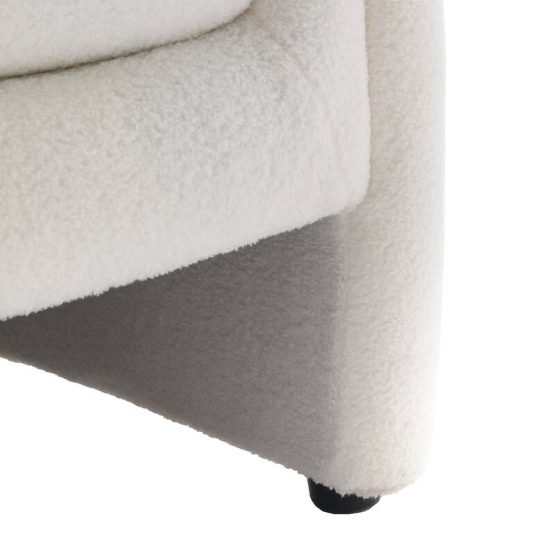 Modern Upholstered Barrel Accent Chair