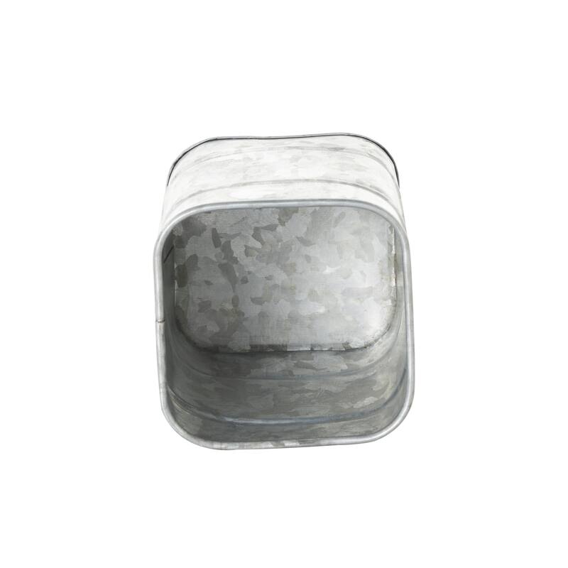 Metal Decorative Canisters - Set of 2 Silver - Roche River Decor