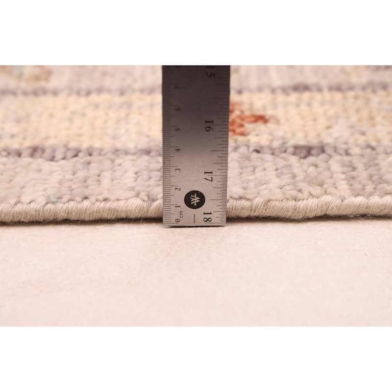 ECARPETGALLERY Hand-knotted Jules Serapi Light Grey Wool Rug - 8'0 x 9'10