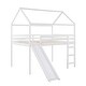 preview thumbnail 7 of 15, Full Size Loft Bed, House Bed with Slide and Guard Rails,High-quality Solid Pine Wood