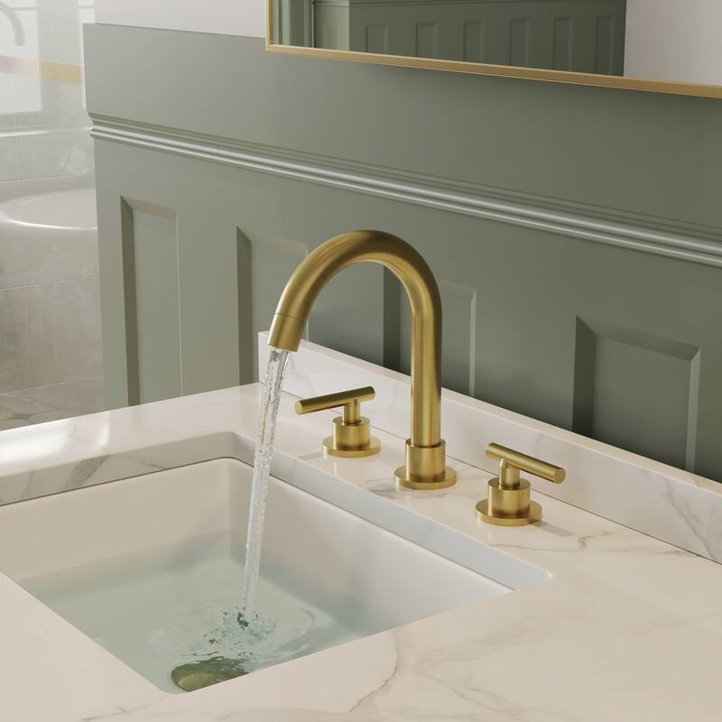 Widespread Bathroom Faucet 3 Hole, 2-Handle Bathroom Sink Faucet