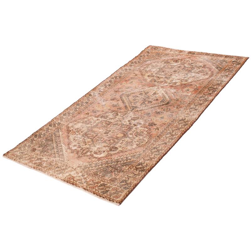 ECARPETGALLERY Hand-knotted Antalya Vintage Copper Wool Rug - 5'1 x 9'7