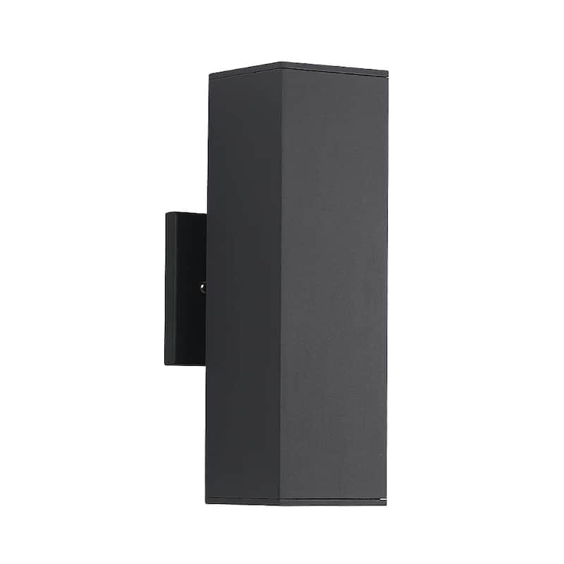 13 Inch Aluminum Outdoor Wall Sconces, Wall Lamp - Black2