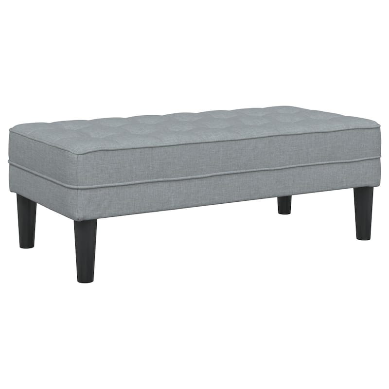 Elegant Fabric Storage Ottoman in Multiple Colors - 44.5 x 22.4 x 15.4 in
