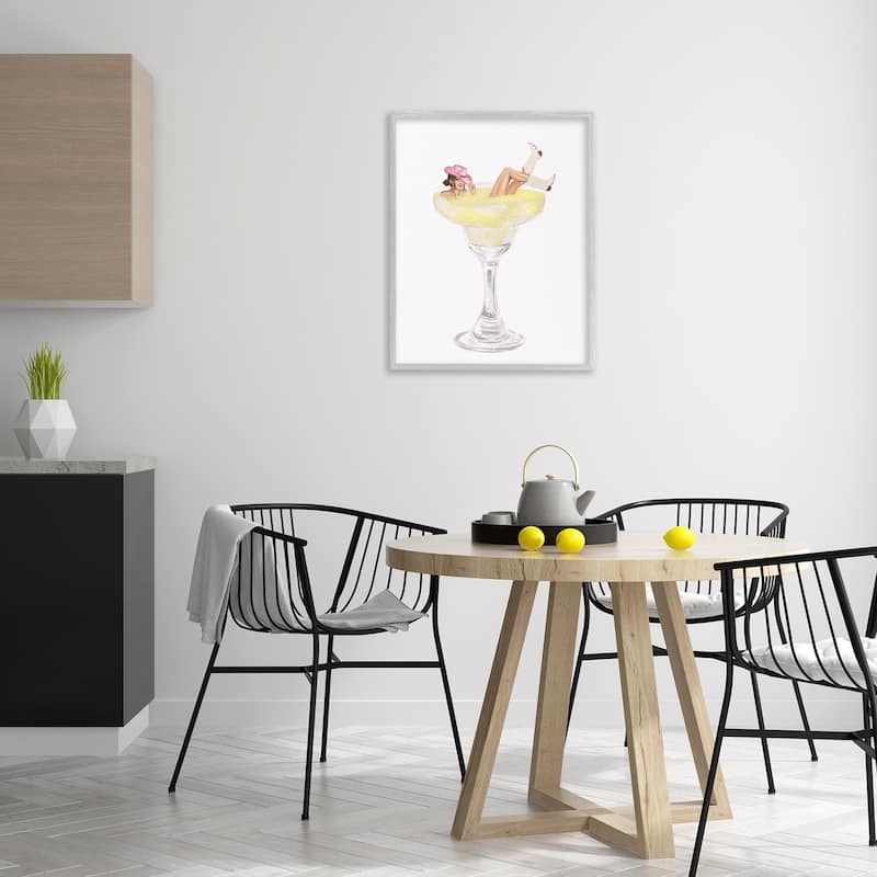 Stupell Glam Cowgirl in Margarita Framed Giclee Art Design By Ziwei Li