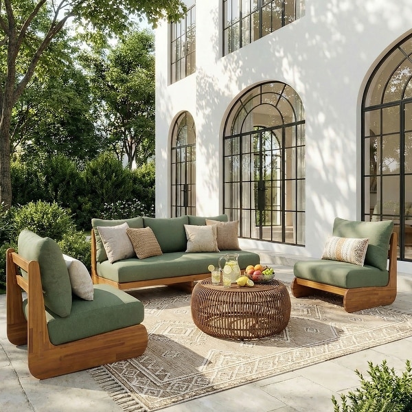 Christopher Knight Home - Solstice 3-Piece Acacia Wood Patio
