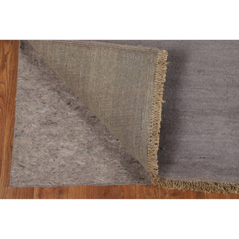 Gabbeh Accent Modern Rug Hand-Knotted Wool Carpet - 3'7" x 5'0"