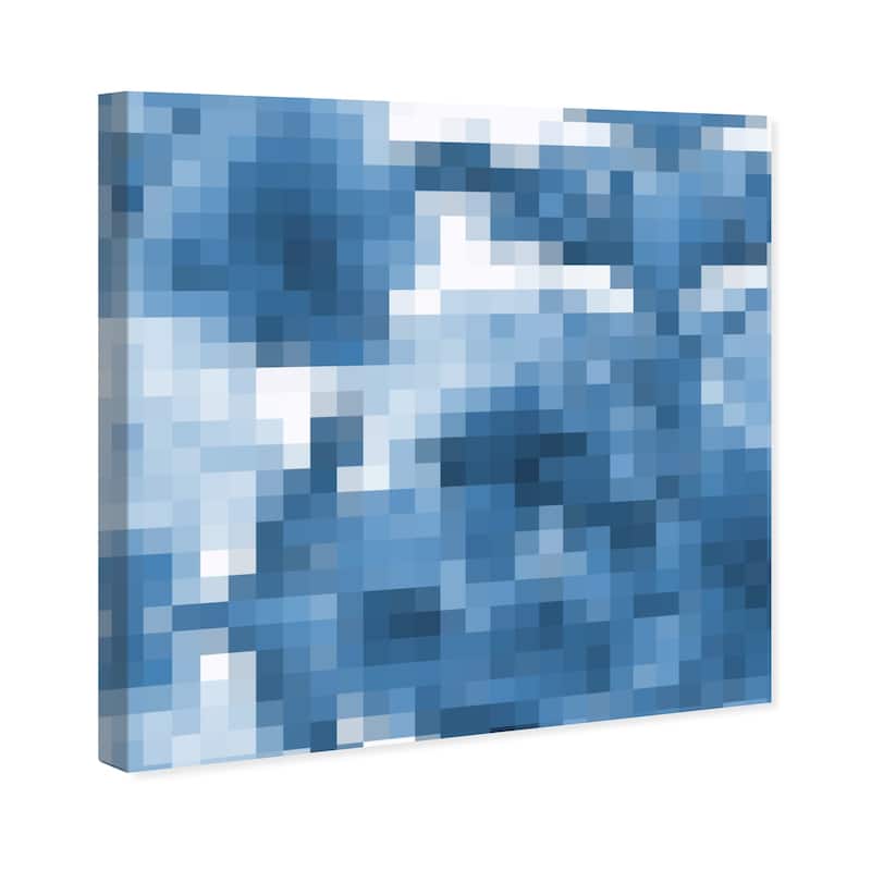 Wynwood Studio Canvas Abstract Atlantica Blue and Modern & Contemporary Wall Art Canvas Print
