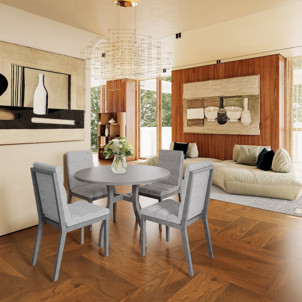 Tufted Upholstery Modern Dining Chairs Set of 2 - Sleek Comfort for Every Space
