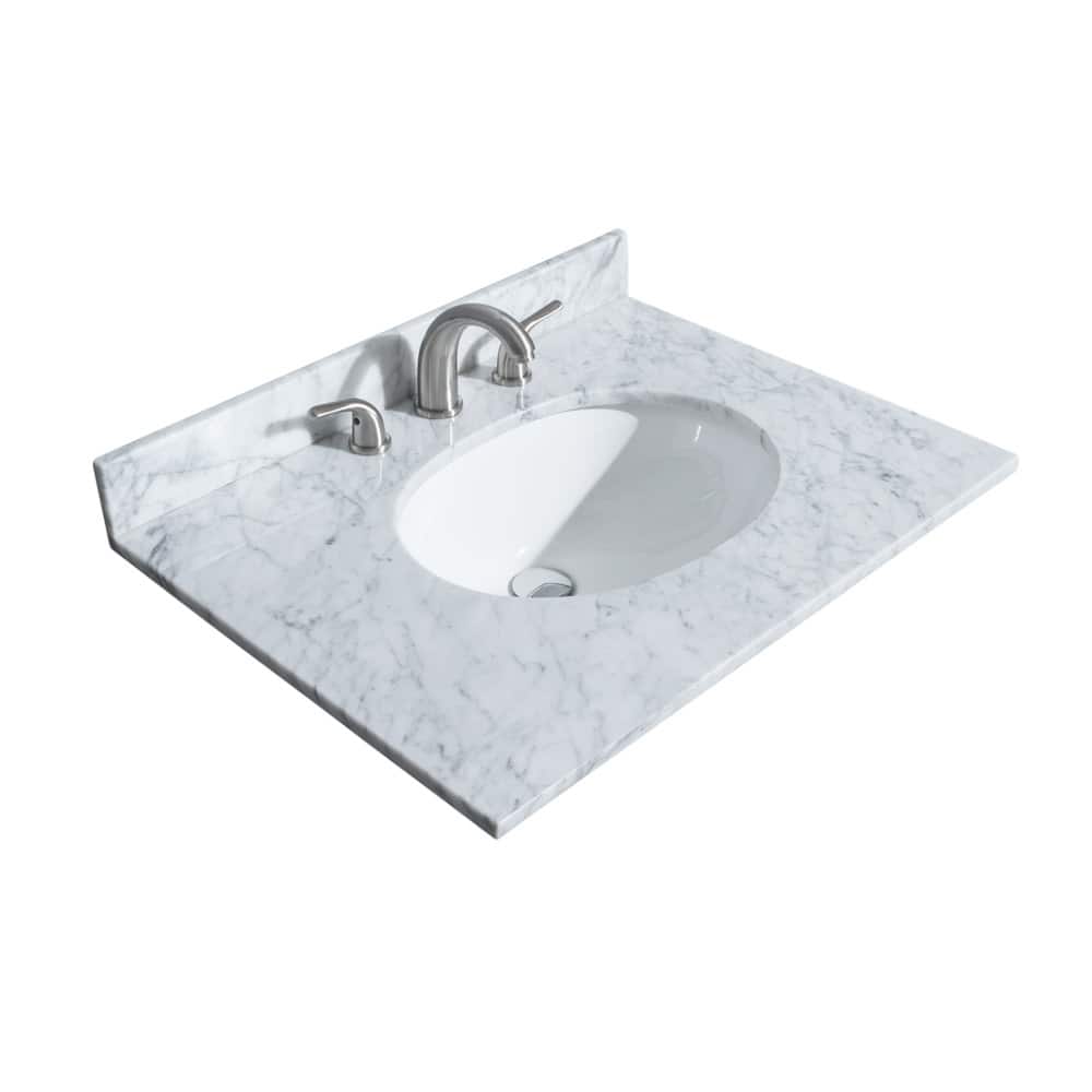 Wyndham Collection 30" Single Vanity Top with Undermount Oval Sink and
