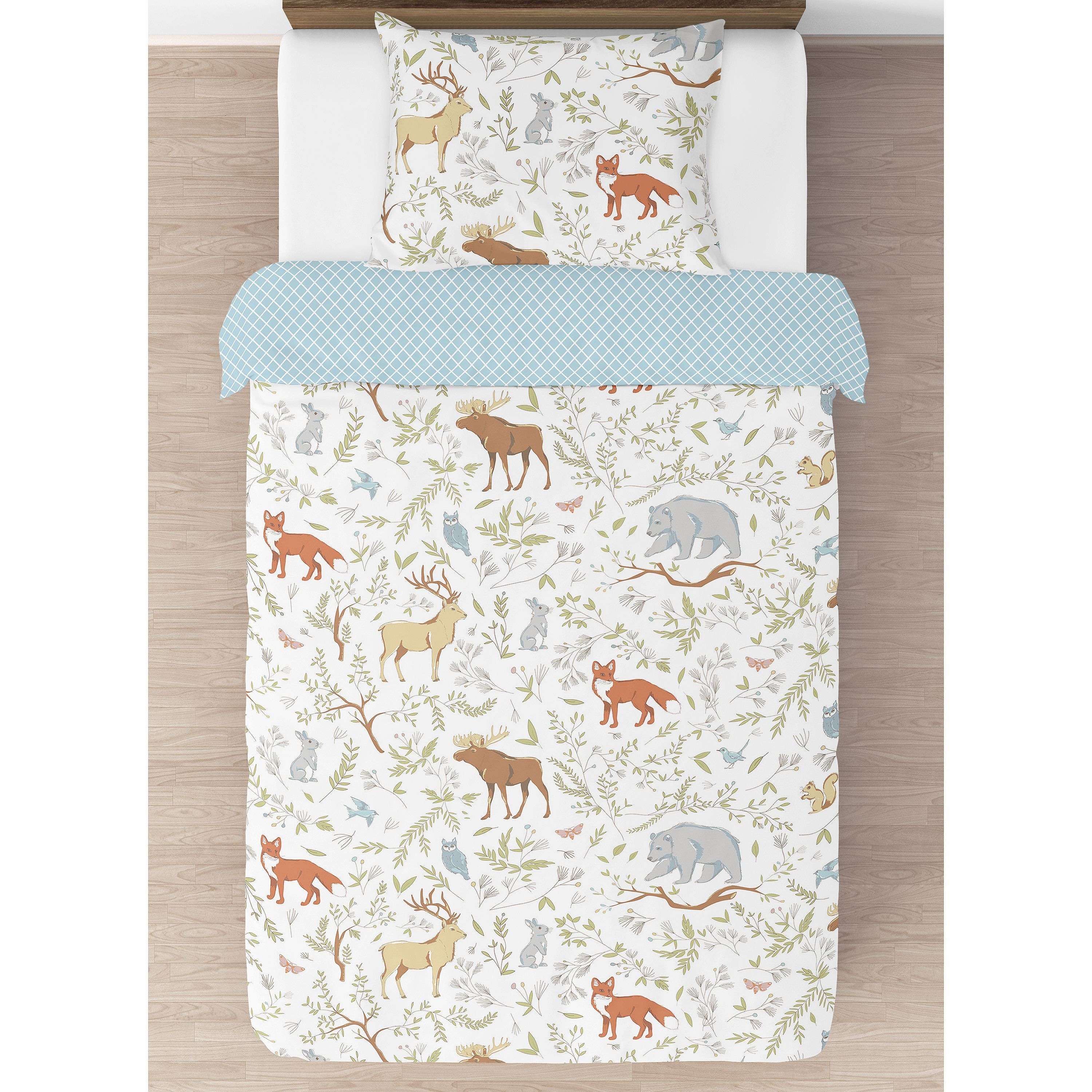 Woodland animal cheap twin sheets