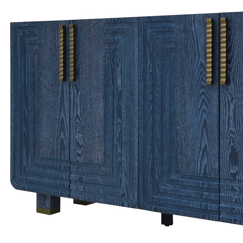 54" Retro Storage Sideboard Cabinet Buffet with Adjustable Shelves