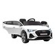 preview thumbnail 2 of 7, 12V Audi E-tron Kids Electric Ride-On Car with Remote Control, Suspension, LED Lights, Music & MP3 Player (White)