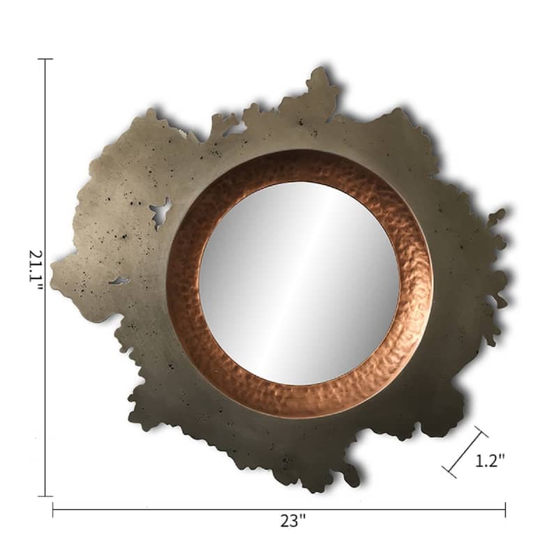 decorative metal mirror - 20.9*23*1.2