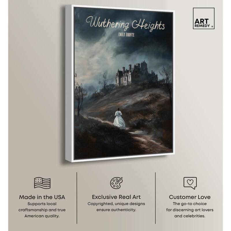 Wuthering Heights Cover Canvas by Art Remedy