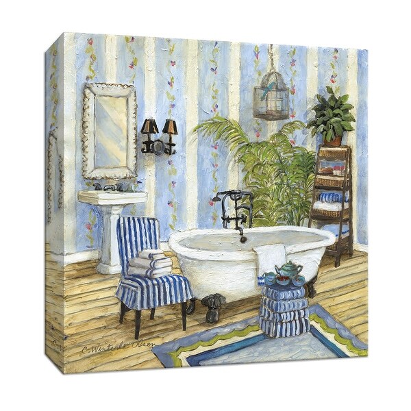 PTM Images 9-146884 PTM Canvas Collection 12" x 12" - "Guest Ready II" Giclee Bathroom Art Print on Canvas