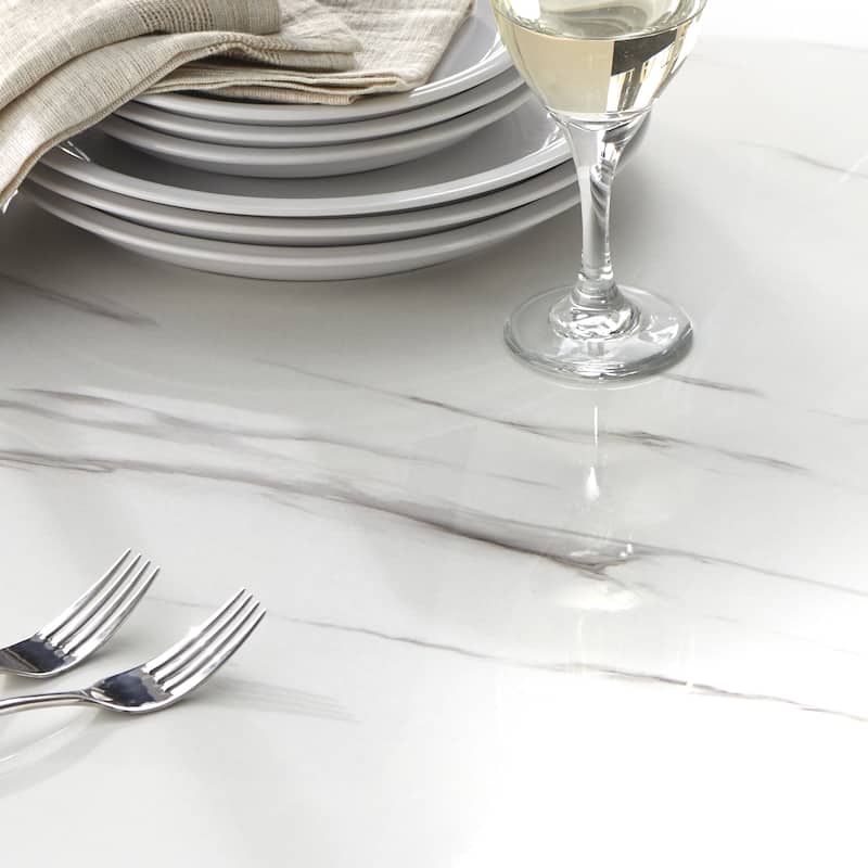 Lifestorey Bertona Faux Marble Dining Table