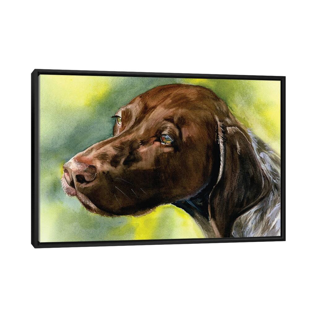 iCanvas "Brownie Points - German Shorthaired Pointer" by Judith Stein Framed Canvas Print