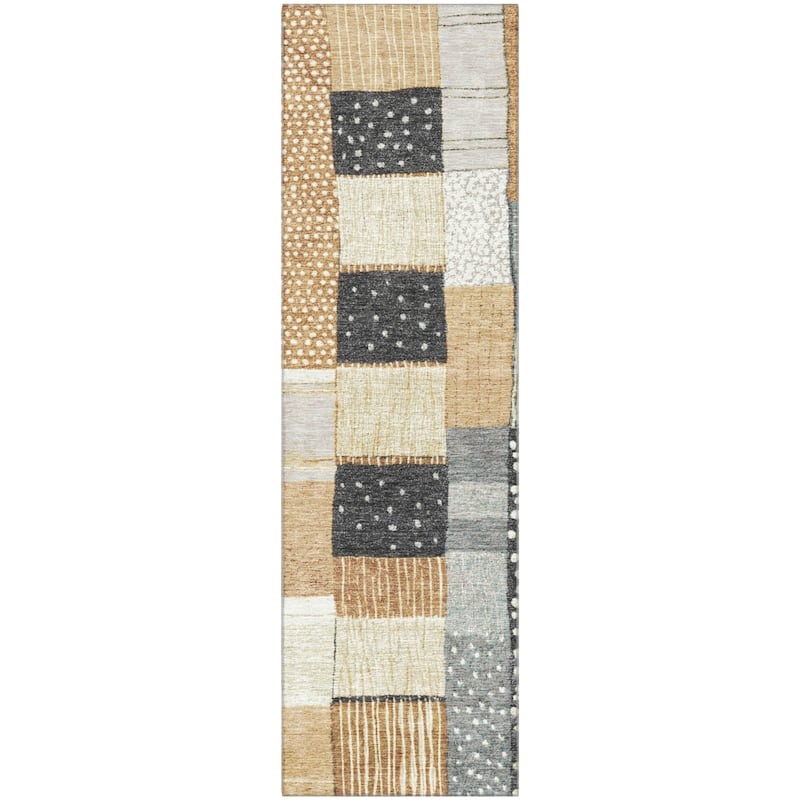 Premium Washable Super Soft Modern Patchwork Mayfield Rug