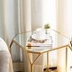 preview thumbnail 9 of 41, Glitzhome Set of 2 Glam Glass Modern Side Table Sofa Table