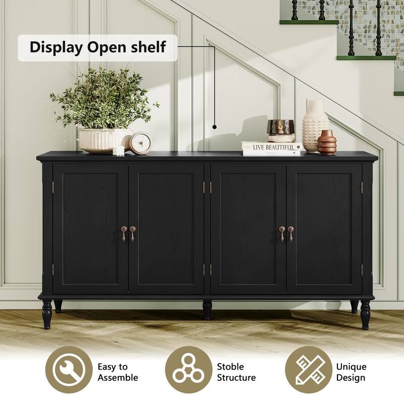 58" Wide Retro Sideboard Cabinet