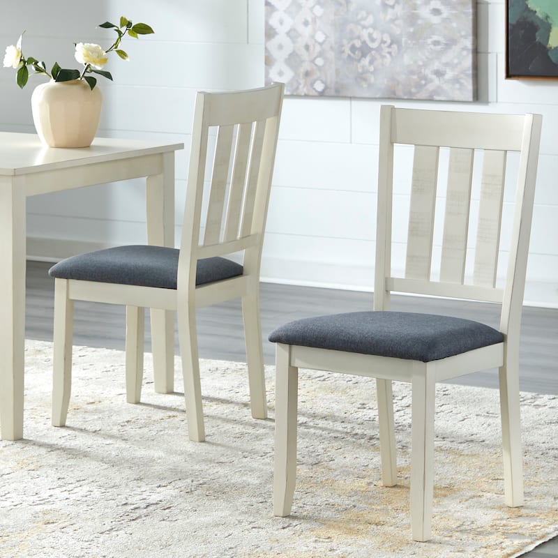 Simple Living Olin Dining Chairs (Set of 2) - Antique White