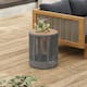 Option Wood Teak Look + Rope Grey + Natural Iron