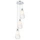 preview thumbnail 31 of 48, Innovations Lighting Endless Possibilities Ballston - Brookhaven Almond - 3 Light 13" Cord Hung Multi Pendant Polished Chrome/Opal
