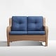 preview thumbnail 38 of 58, Gymojoy Outdoor High-back Wicker Loveseat Sofa For Home Garden