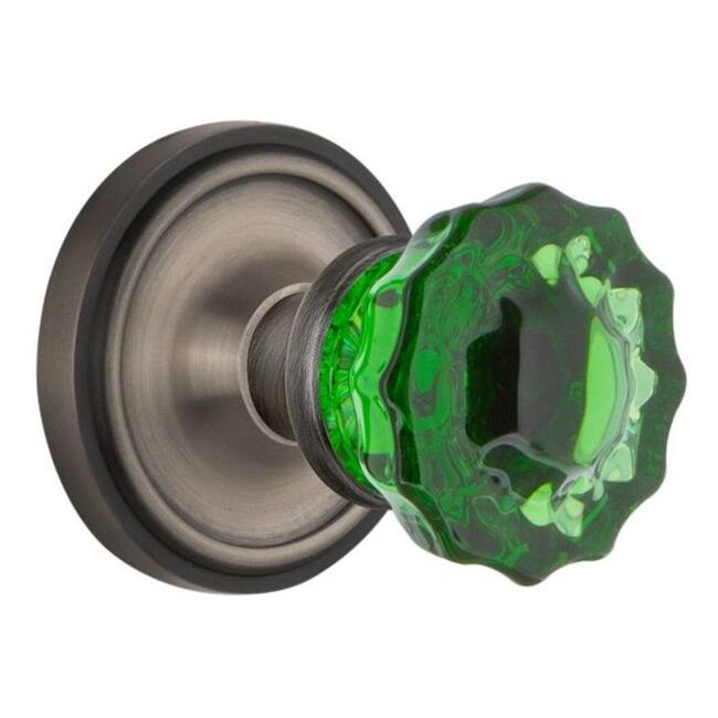 Nostalgic Warehouse Classic Solid Brass Rose Single Dummy Door Knob - Antique Pewter