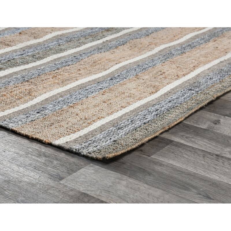 Elodie Natural Blue Multi Handwoven Area Rug by Kosas Home