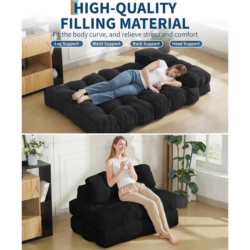 Convertible Sofa Bed, with Pillow