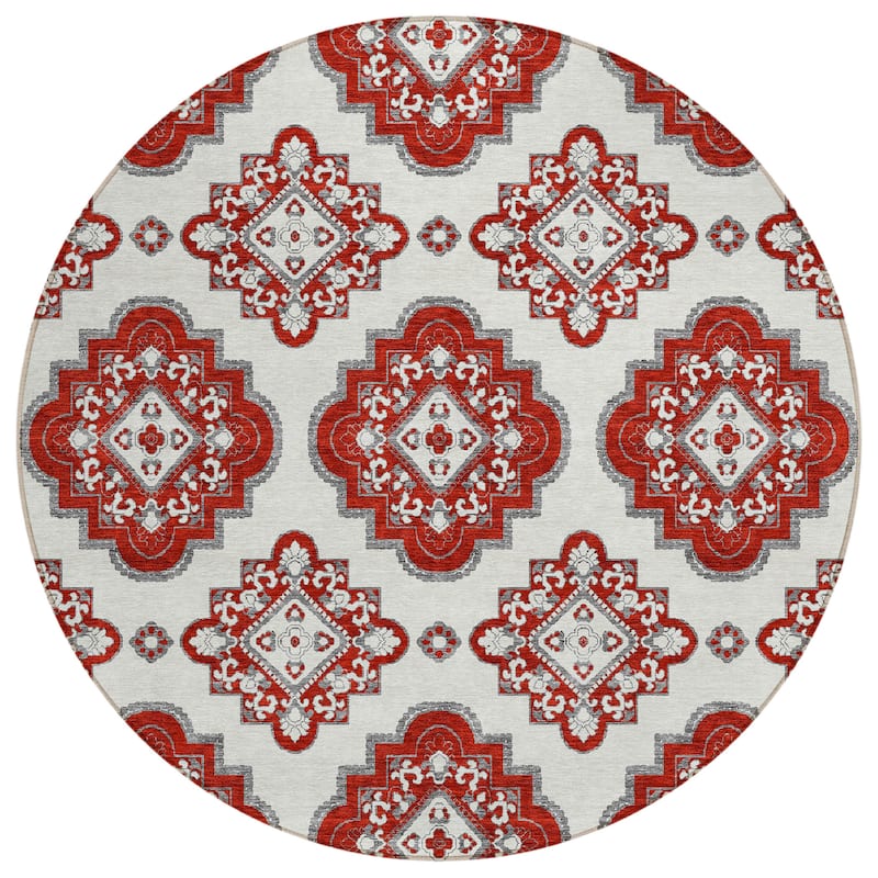 Machine Washable Indoor/ Outdoor Chantille Boho Moroccan Rug