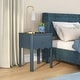 preview thumbnail 13 of 48, Max and Lily Sutton 1 Drawer Nightstand Misty Blue