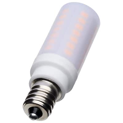 5 Watt T6 LED Frost Finish E12 Base 3000K 120 Volt