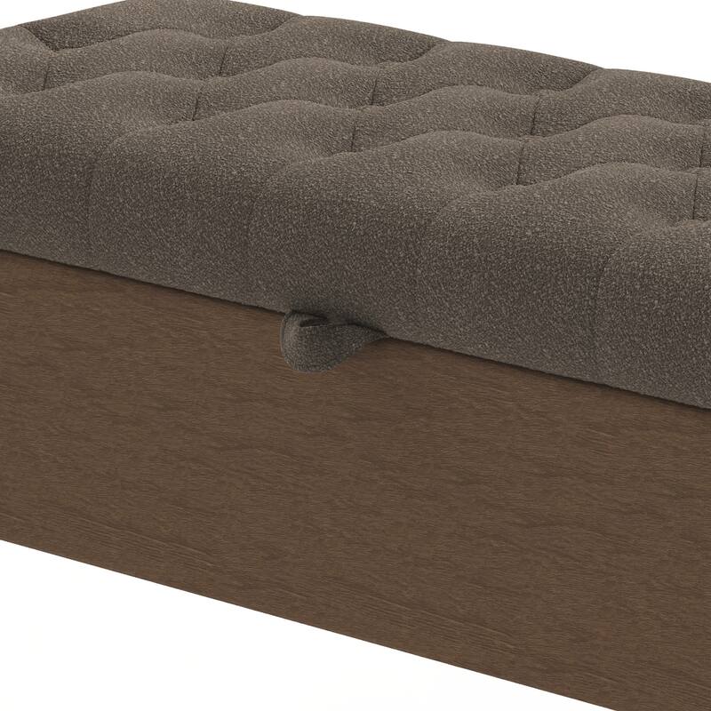 Modern Storage Ottoman Bench Upholstered Bedroom Bench