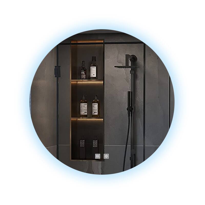 Nordica Round LED Bathroom Vanity Mirror - N/A