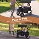 preview thumbnail 11 of 20, Costway Foldable Wagon Stroller for 2 Kids, Double Seater Toddler - See Details