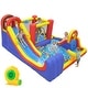 preview thumbnail 1 of 8, Gymax Inflatable Water Slide 7-in-1 Outdoor Bounce House w/ Dual Kids