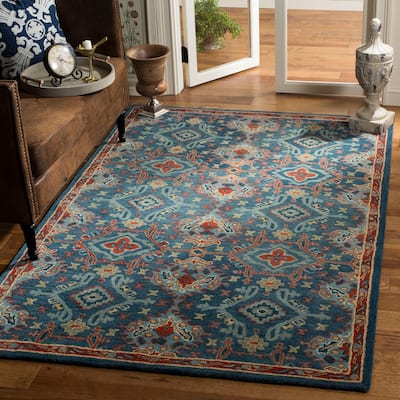 SAFAVIEH Handmade Heritage Somer Traditional Oriental Wool Rug