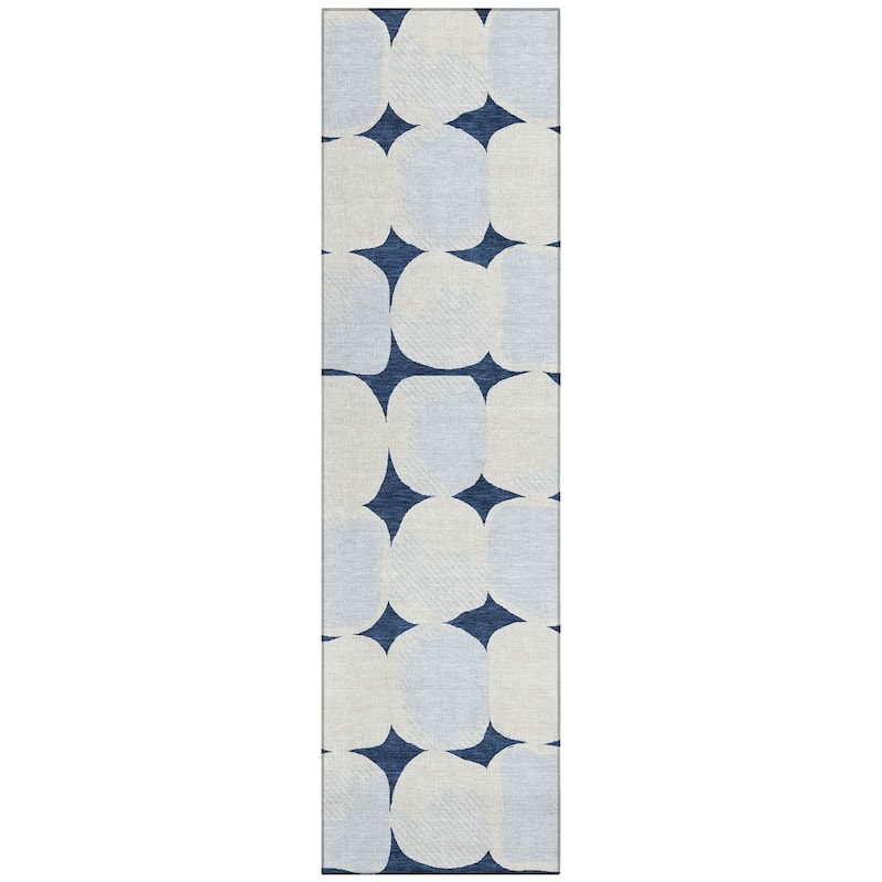 Machine Washable Indoor/ Outdoor Chantille Puffy Modern Rug