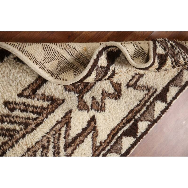 Vegetable Dye Kurdish Oriental Runner Rug Hand-knotted Wool Carpet - 2'11"x 11'7"