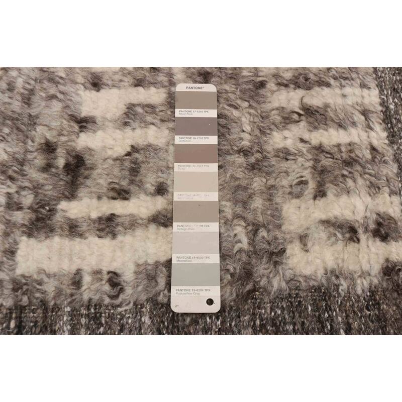 ECARPETGALLERY Hand-knotted Tangier Taupe Wool Rug - 8'0 x 10'0