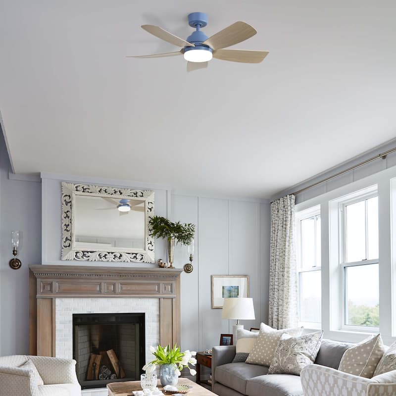 Sofucor 42 Inch Ceiling Fan with Light and Remote,Noiselesss&Reversible DC Motor,Indoor/Living Room Bedroom - 42 Inches